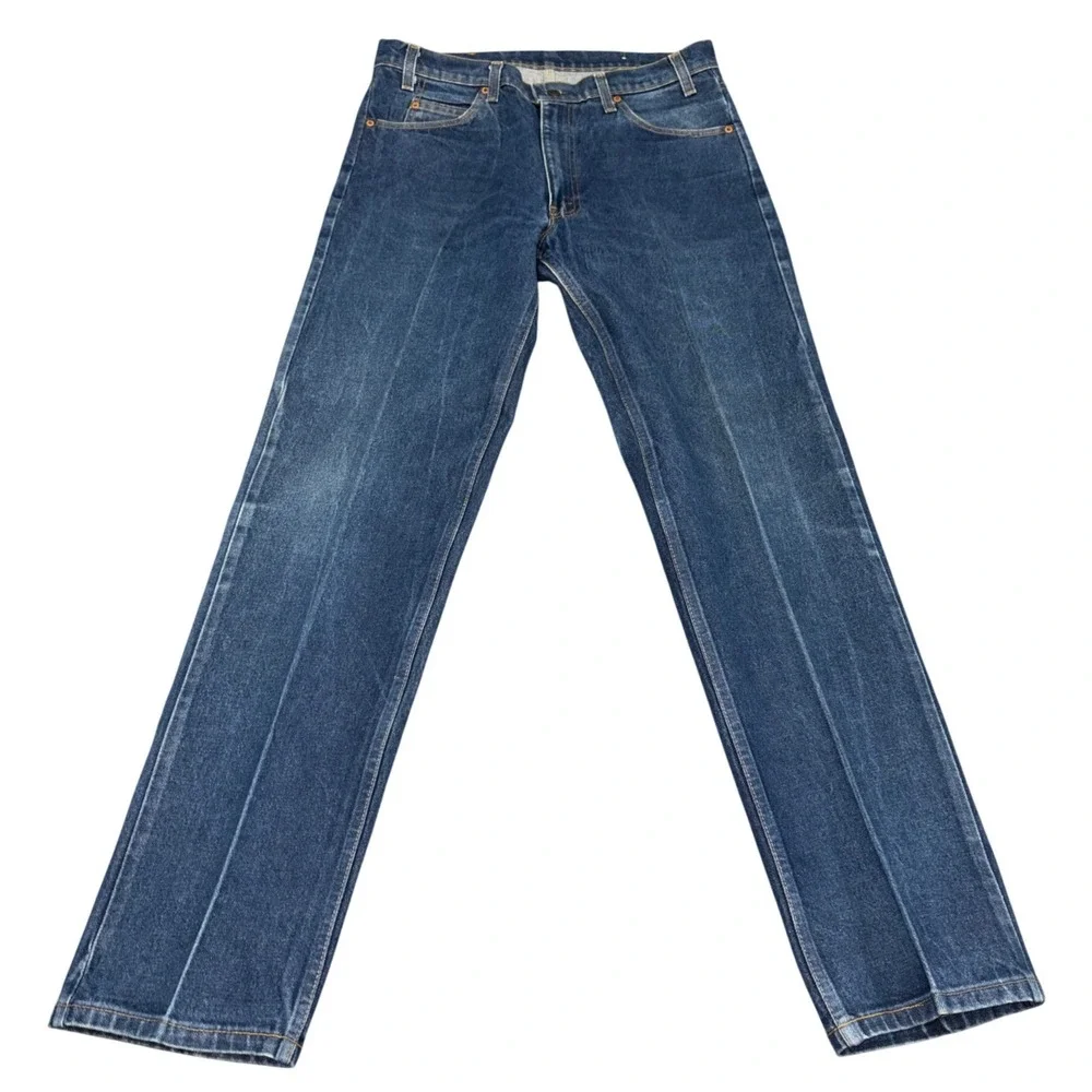 Vintage 1980's Levi's 20505-0217 Jeans Mens 36x34 Blue Straight Leg Made in USA